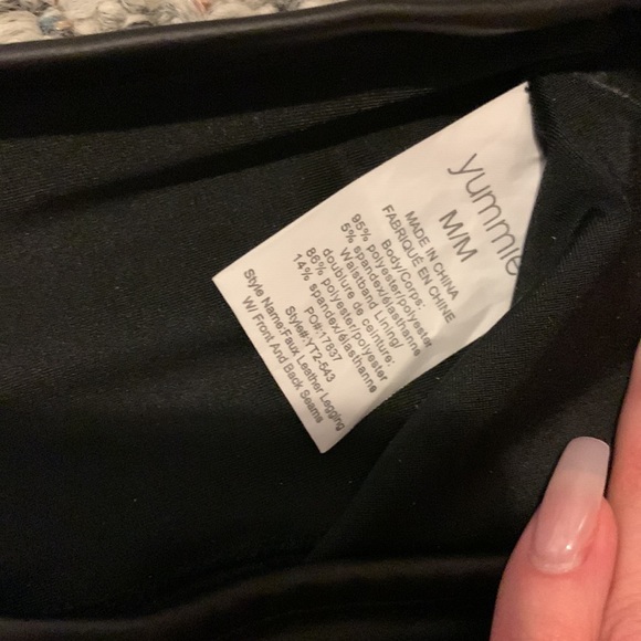 Leggings shaping faux leather by yummie - Picture 6 of 9